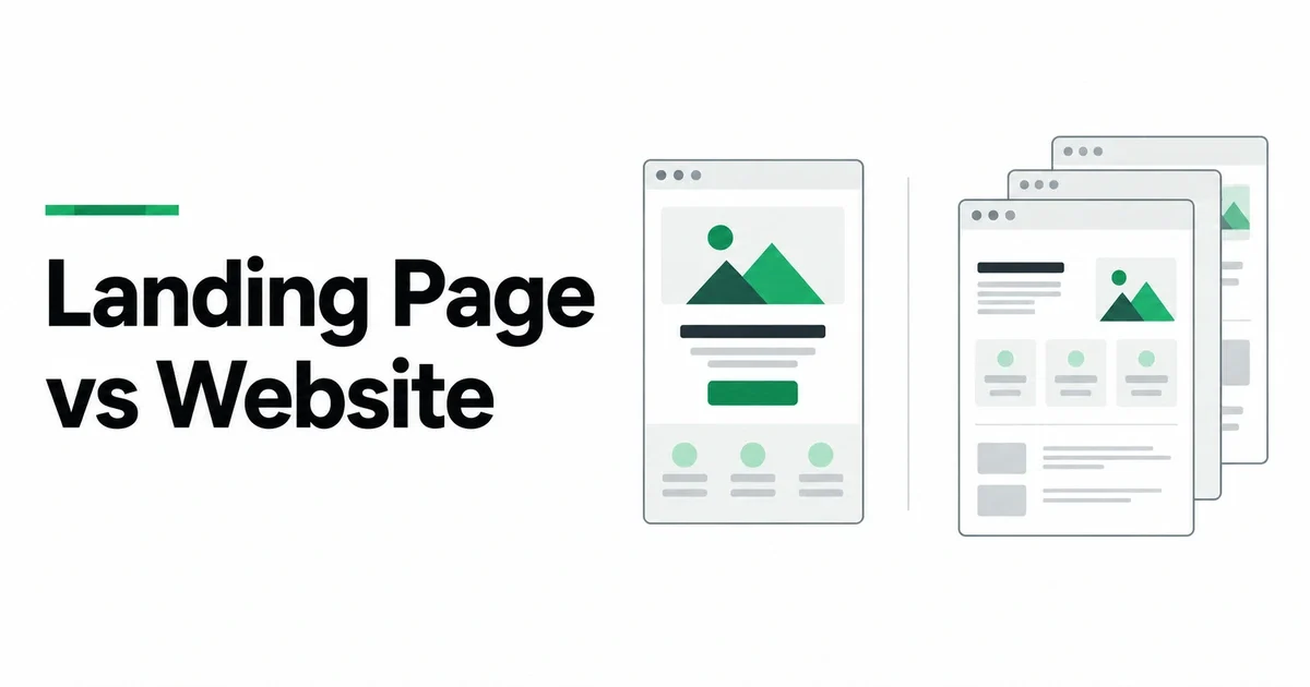 Landing Page vs Website